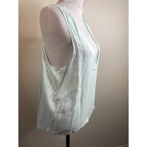 Piko 1988 Womens Sleeveless Camisole Top Size Small Mint Green Very Thin Light